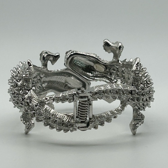 Kenneth Jay Lane Runway Double-Headed Alligator Bracelet - Picture 3 of 7
